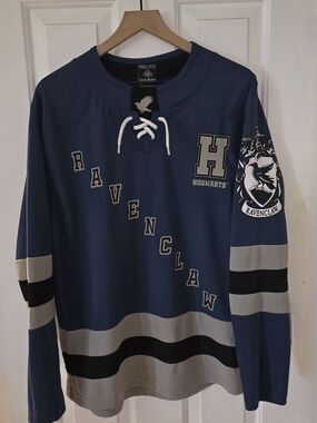 Harry Potter Ravenclaw Jersey BoxLunch Hogwarts Seeker 07 Lace Up Top XS